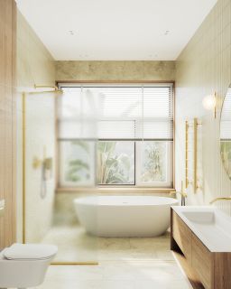 Душевая перегородка MaybahGlass MGD-700-3у 79см золото